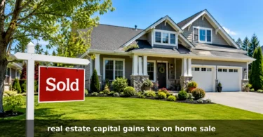 real estate capital gains tax on home sale