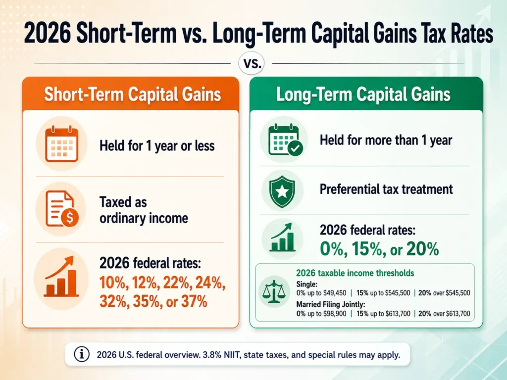 short term vs. long term capital gains